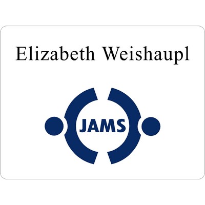 Event Badge 3"x4" Logo & up to 3 Lines of Imprinting